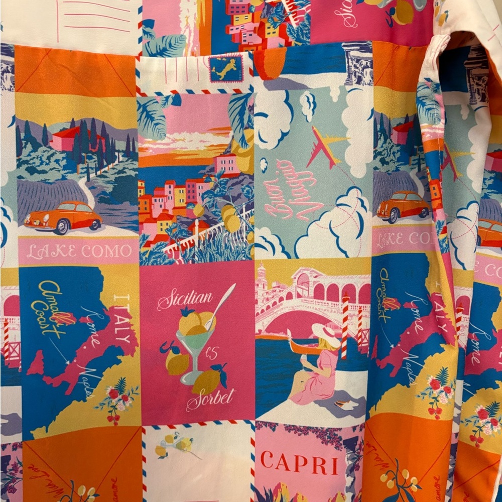 Never Fully Dressed Vibrant Patchwork A-Line Skirt - image 3